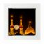 تابلو کاشی سفید مذهبی مدل  حسین  کد m775  اندازه 27 در 27