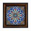 تابلو کاشی مشکی طلایی هنری طرح  سنتی کد h212  اندازه 17*17