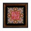 تابلو کاشی مشکی طلایی مذهبی طرح  حسین کد m394  اندازه 17*17