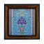 تابلو کاشی مشکی طلایی مذهبی طرح  الله کد m520  اندازه 17*17