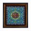 تابلو کاشی مشکی طلایی مذهبی طرح  علی کد m646  اندازه 27*27