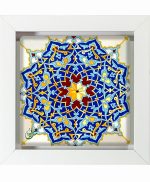 تابلو کاشی سفیدهنری مدل  سنتی کد h1042 اندازه 30 در 30