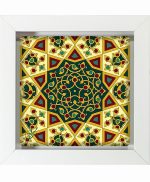 تابلو کاشی سفیدهنری مدل  سنتی  کد h1096 اندازه 30 در 30