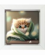 تابلو کاشی سفیدهنری مدل  فانتزی کد h1506 اندازه 30 در 30