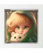 تابلو کاشی سفیدهنری مدل  فانتزی کد h1507 اندازه 30 در 30