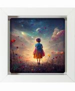 تابلو کاشی سفیدهنری مدل  فانتزی  کد h1535. اندازه 30 در 30