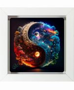 تابلو کاشی سفیدهنری مدل  فانتزی کد h1571 اندازه 30 در 30