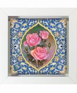 تابلو کاشی سفیدهنری مدل  سنتی  کد h208 اندازه 30 در 30