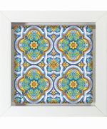 تابلو کاشی سفیدهنری مدل  سنتی  کد h408 اندازه 30 در 30