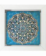 تابلو کاشی سفیدهنری مدل  سنتی  کد h410 اندازه 30 در 30