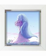 تابلو کاشی سفیدهنری مدل  دخترانه  کد h446 اندازه 30 در 30
