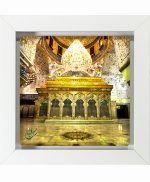 تابلو کاشی سفید مذهبی مدل  حسین  کد m297  اندازه 27 در 27