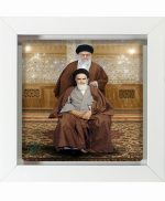 تابلو کاشی سفید مذهبی مدل  آقا امام  کد m483   اندازه 27 در 27
