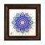 تابلو کاشی مشکی طلایی هنری طرح  سنتی کد h1102  اندازه 17*17