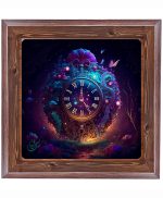 تابلو کاشی طرح چوب هنری طرح  فانتزی کد h1566  اندازه 17*17