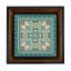تابلو کاشی مشکی طلایی هنری طرح  سنتی کد h499  اندازه 27*27