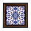 تابلو کاشی مشکی طلایی هنری طرح  سنتی کد h550  اندازه 17*17