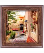 تابلو کاشی طرح چوب هنری طرح  انگیزشی کد h665  اندازه 17*17