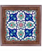 تابلو کاشی طرح چوب هنری طرح  سنتی کد h717  اندازه 17*17
