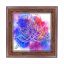 تابلو کاشی طرح چوب هنری طرح  گل کد h860  اندازه 17*17