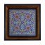 تابلو کاشی مشکی طلایی هنری طرح  سنتی کد h931  اندازه 27*27