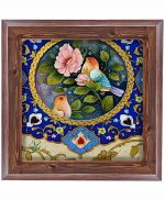 تابلو کاشی طرح چوب هنری طرح  جوجو کد h985  اندازه 17*17