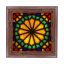 تابلو کاشی طرح چوب هنری طرح  ایرانی کد h995  اندازه 27*27