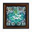 تابلو کاشی مشکی طلایی مذهبی طرح  حسین کد m300  اندازه 27*27