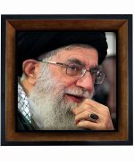 تابلو کاشی مشکی طلایی مذهبی طرح  آقا کد m347  اندازه 27*27