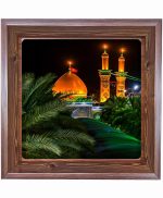 تابلو کاشی طرح چوب مذهبی طرح  حسین کد m471  اندازه 27*27