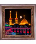 تابلو کاشی طرح چوب مذهبی طرح  حسین کد m486  اندازه 27*27