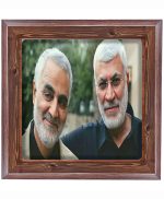 تابلو کاشی طرح چوب مذهبی طرح  شهید کد m531  اندازه 17*17