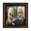 تابلو کاشی مشکی طلایی مذهبی طرح  شهید کد m531  اندازه 27*27