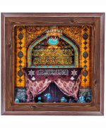 تابلو کاشی طرح چوب مذهبی طرح  علی کد m536  اندازه 27*27
