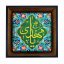 تابلو کاشی مشکی طلایی مذهبی طرح  مهدی کد m685  اندازه 17*17
